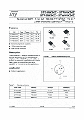 DataSheet STF9NK90Z pdf